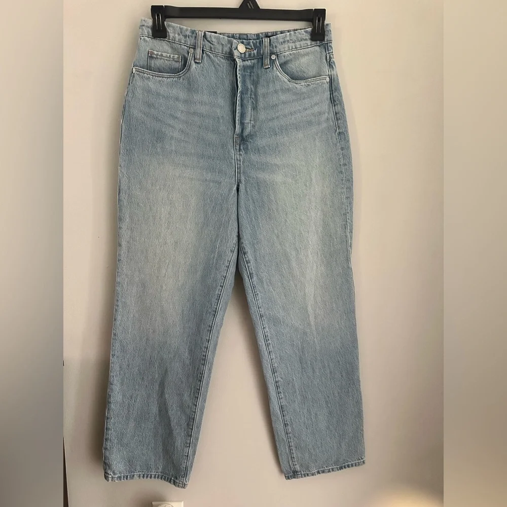 BLANKNYC The Baxter Ribcage Straight Leg High Rise Button Fly Women  Jeans 28